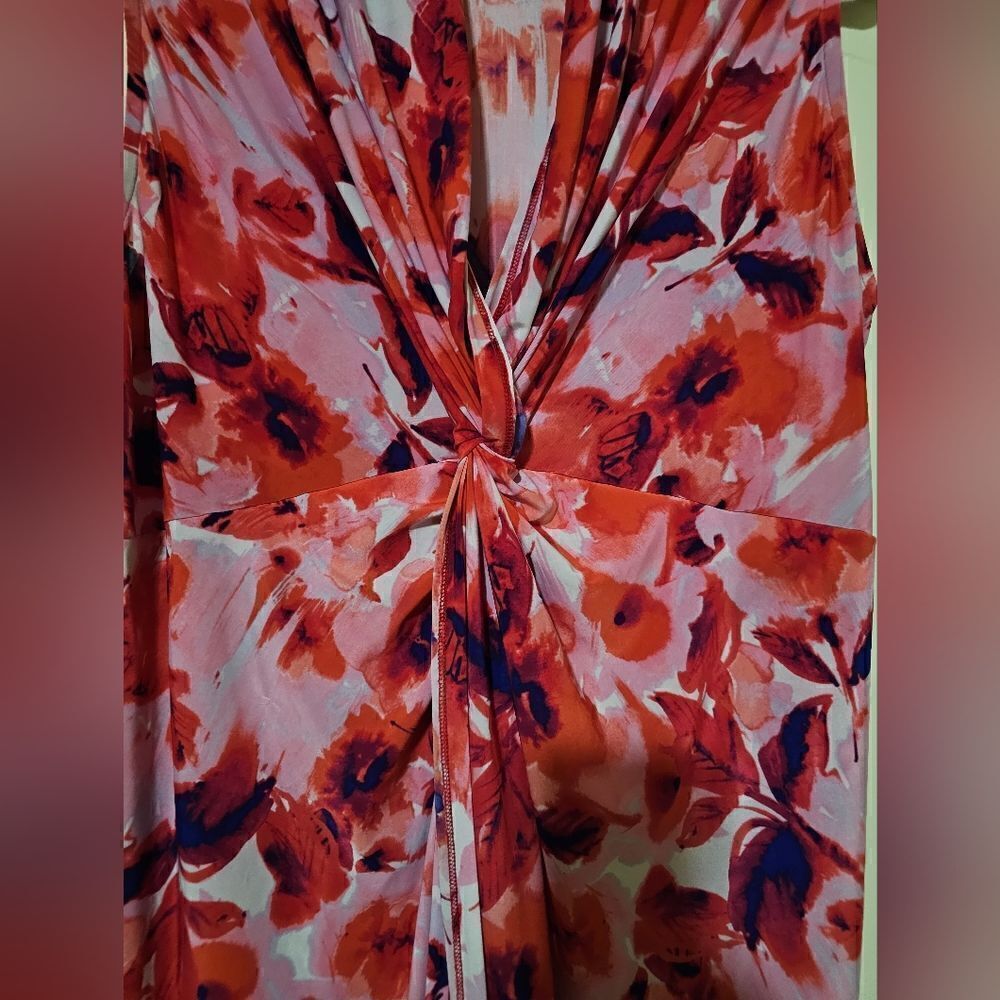 ISABELLA RODRIGUEZ Floral Sleeveless Dress - Size 1X - Picture 4 of 5